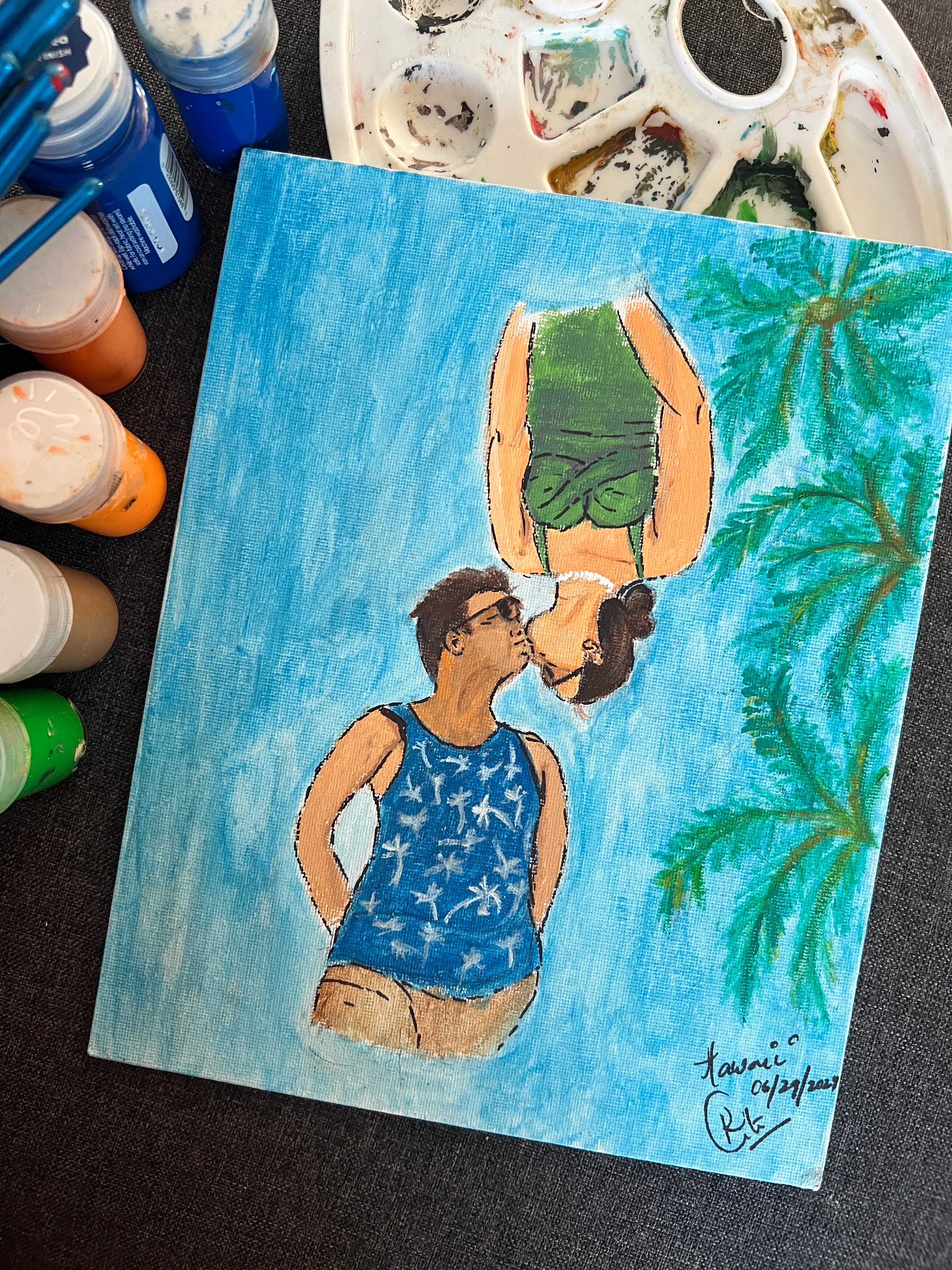 Maui Kiss painting