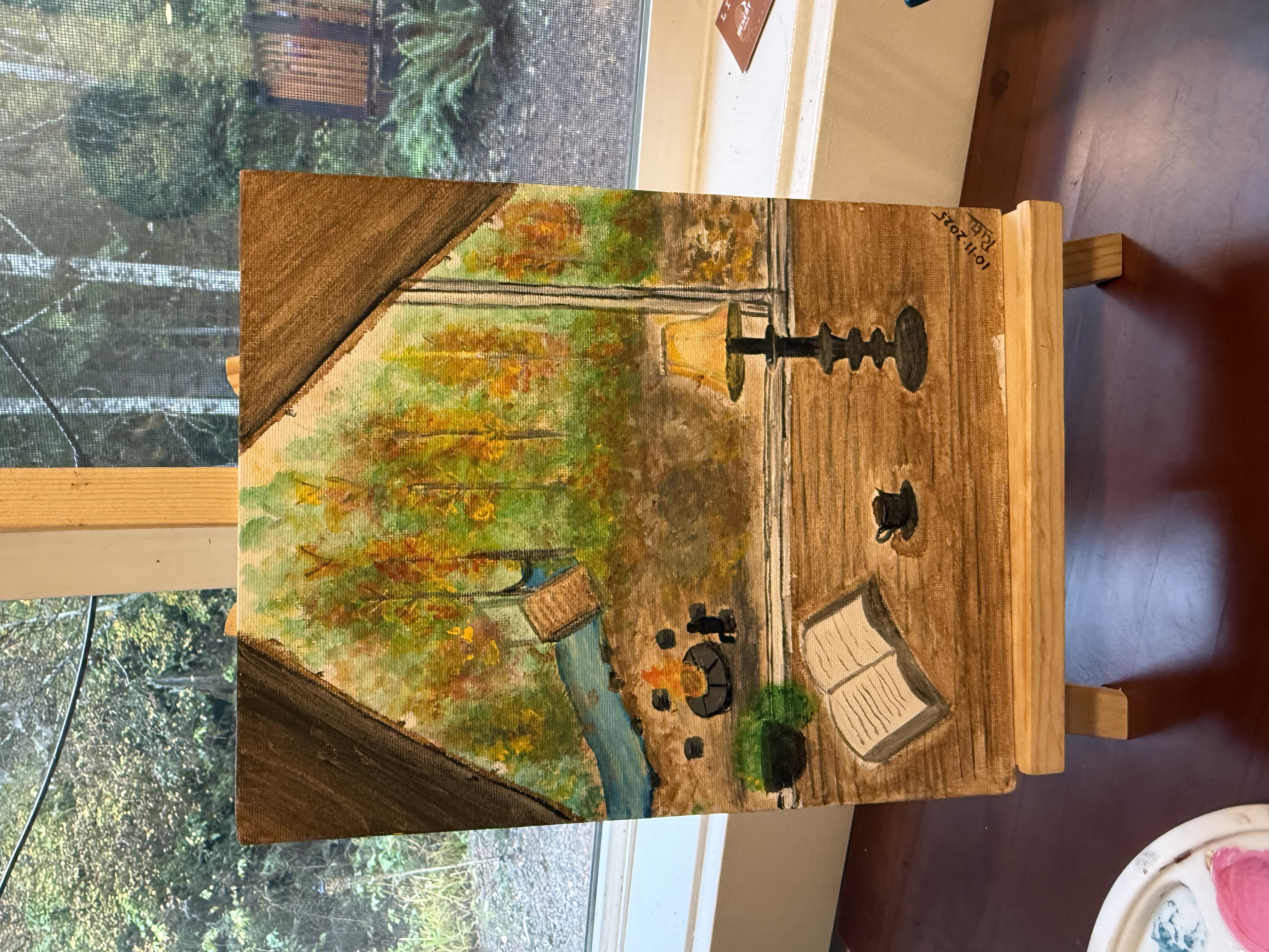 Cozy A-Frame painting